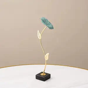 SAMINDS Flower Statue, Leaves Shape Ornaments, 3D s , Iron , Home Decoration for Living Room, Bookshelf, Gift Women, Botanical C