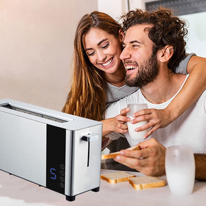 <span class=keywords><strong>Tostadora</strong></span> Eléctrica Inteligente <span class=keywords><strong>de</strong></span> Acero Inoxidable con Bandeja Recolectora <span class=keywords><strong>de</strong></span> Migas Extraíble, 2 Rebanadas, Ranura Larga, Digital - Product Image 4