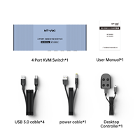 Commutateur KVM HDMI 8K 4K 4 ports 8K 60HZ 4 entrées 1 sortie, MT-VIKI commutateur KVM HDMI 8K 60HZ 4K 120HZ 2 entrées 1 sortie 4 entrées 1 sortie, 4X1 2X1