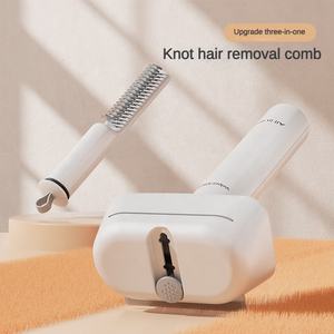 3 in1ペット脱毛コームアンチノミショートドッグコームステンレス鋼ペット脱毛ブラシペットグルーミングツール猫製品 - Product Image 4