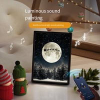 Nuit enneigée Bluetooth Audio image Tiktok Offre Spéciale noël lumière LED peinture lampe peinture lumière décorative Art peinture