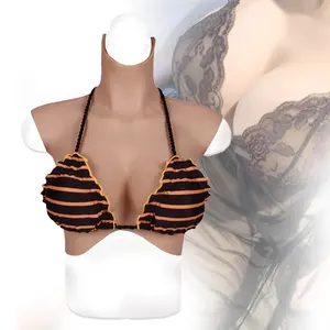 Silicone Realistic Big Boobs Natural Female Fake Huge Cups Breast Forms For  Man To Woman Half Body Cosplay Drag Queen