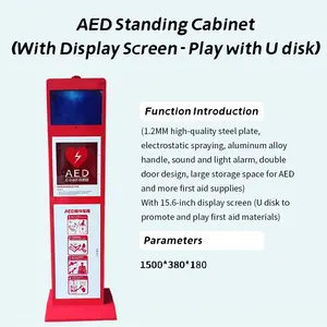 Custom medicale AED Cabinet pronto soccorso per defibrillatore esterno per interni esterni scatola di metallo