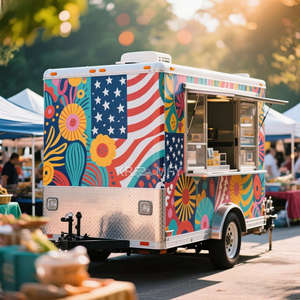 Nouveau produit 2025 Camion de cuisine mobile en acier inoxydable pour la vente de glaces Fast Food - Product Image 5