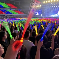 Barra de Fibra Óptica LED Luminosa, Barra Fluorescente, Accesorios para Animar Ambiente en Conciertos, Varitas Mágicas, Juguetes, Decoraciones para Fiestas