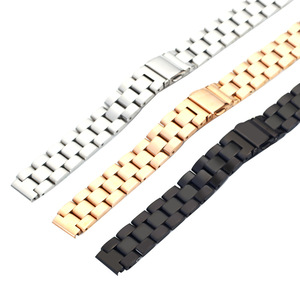 <span class=keywords><strong>Bracelet</strong></span> de montre de luxe en acier inoxydable milanais à trois maillons, <span class=keywords><strong>bracelet</strong></span> de remplacement en métal compatible avec le tracker d'activité Mi Band - Product Image 2