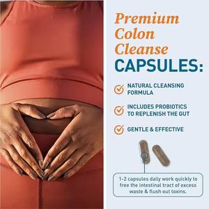 Colon 14 Günlük Temizlik Kapsülü Gelişmiş Bağırsak Temizliği Detoks Sindirim Sağlığı Cascara Sagrada, <span class=keywords><strong>Psyllium</strong></span> Kabuğu ve Senna Yaprağı ile - Product Image 6