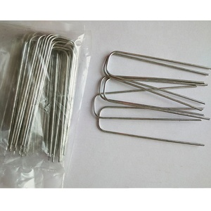 Clavos de Césped Tipo U de <span class=keywords><strong>Acero</strong></span> al Carbono de 4.5mm de Dingzhou Five-Star Metals, Galvanizados, Anticorrosivos y Duraderos para Césped Sintético - Product Image 4