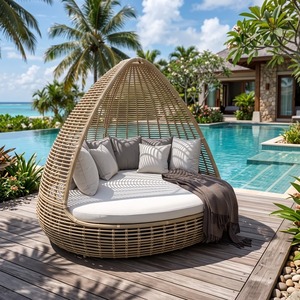 <span class=keywords><strong>Lit</strong></span> de repos en rotin pour piscine, canapé-<span class=keywords><strong>lit</strong></span>, chaise de plage, chaise longue de patio pour hôtel et villa, chaise longue de jardin, <span class=keywords><strong>lit</strong></span> de soleil, <span class=keywords><strong>lit</strong></span> de repos <span class=keywords><strong>extérieur</strong></span>, <span class=keywords><strong>lit</strong></span> de jour Cabana - Product Image 1