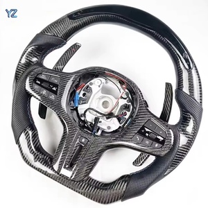 Volante Deportivo de Fibra de Carbono Personalizado de Lujo YZ con LED para BMW G20 G30 G37 G01 F90 G11 G12 G80 G38 G02 F97 F98, Versión Deportiva Mejorada - Product Image 1