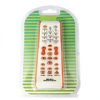 Télécommande universelle pour téléviseur avec code fixe automatique, activation par pression, 4 boutons, pile AAA, arrêt automatique