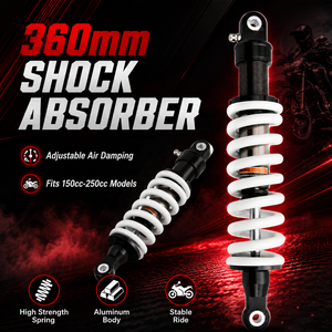 Amortisseur à ressort réglable de 360 mm avec amortissement pneumatique de 12 mm pour moto tout-terrain 150cc - <span class=keywords><strong>250cc</strong></span>, VTT, <span class=keywords><strong>QUAD</strong></span>, GO Kart - Product Image 1