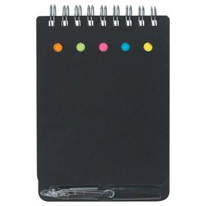 Custom Business Waterproof Plastic Cover Notebook Promotion Spiral Notebook With Sticky <b>Notes</b> and Pen - Product Image 3