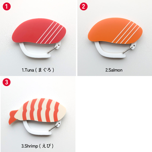 Porte-clés personnalisé en acrylique premium avec sushis nigiri, fruits de mer, thon, saumon, crevettes, marque - Product Image 2
