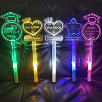 Bâton lumineux LED en acrylique à télécommande, personnalisable, pour Halloween, anniversaire, Nouvel An – Nouveautés très demandées