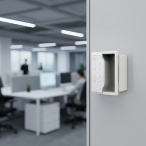 Serrure électronique numérique combinée pour tiroir et armoire, en plastique blanc, installation simple et facile, pour casier de bureau du personnel, en ABS et métal - Product Image 3