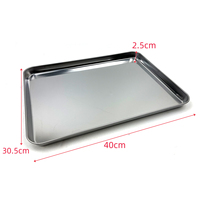 Plateau de cuisson rectangulaire en acier inoxydable pour barbecue extérieur, grand plateau de cuisson, poêle à griller, DaS Factory Direct