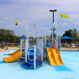 <span class=keywords><strong>Spa</strong></span> Interactive Splash Pad <span class=keywords><strong>Aqua</strong></span> Play Pulvérisation Toboggan avec Seaux Basculants pour Parc à Thème Enfants - Product Image 3