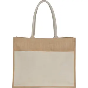 Borsa in iuta e cotone, merchandising sostenibile - Product Image 2