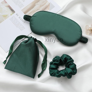 Masque <span class=keywords><strong>pour</strong></span> les yeux en satin de soie avec logo personnalisé, sangle réglable, masque de sommeil nocturne, femmes, hommes, voyage, bandeau durable, cadeau de mariage, demoiselle d'honneur - Product Image 6