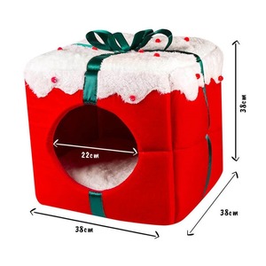 Customized New Year Cat <b>Nest</b> Warming Celebration Large Space One <b>Nest</b> Dual Purpose Winter Pet <b>Nest</b> Fully Enclosed Small Dog Dog - Product Image 6