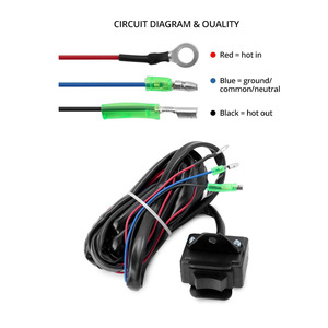 Kit de relé de cabrestante de 12V 300A para ATV, UTV, barco, vehículo todoterreno, relé de plástico de repuesto con arnés de cableado - Product Image 1