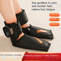 Masseur électrique pour les jambes et les pieds, compression d'air, pétrissage, chauffage, 3 niveaux, dispositif automatique à air comprimé pour la semelle et la cheville, appareil de bien-être