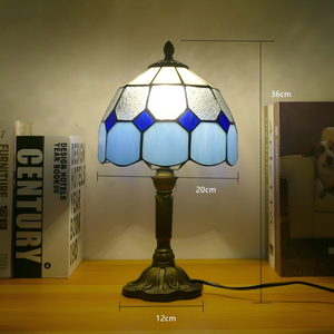 Bureau antique AB, 20 cm, <span class=keywords><strong>table</strong></span> en verre coloré créative, <span class=keywords><strong>table</strong></span> LED pour chambre à coucher, salle d'étude, éclairage décoratif - Product Image 5