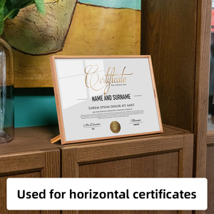 Hiện đại xách tay pha lê Bảng kính giấy chứng nhận khung thân thiện với môi Honor ủy quyền thư & Giải thưởng hiển thị giá đứng - Product Image 6