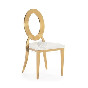 Moderno oro Chiavari sedie buco posteriore in velluto matrimonio sala da pranzo casa all'aperto Hotel eleganti ristoranti in metallo - Product Image 3