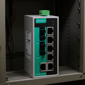 Commutateur Ethernet industriel non géré Moxa EDS-208A-MM-ST sur rail DIN, 8 ports - Product Image 3