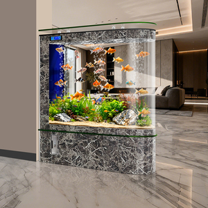 Acuario Vertical Moderno, Totalmente Automático, sin Agua, con Pantalla Grande Integrada, Función de Calefacción, Luz LED <span class=keywords><strong>para</strong></span> Sala de Estar 2026 - Product Image 5