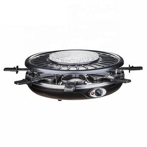 Newly Restaurant Electric Stainless Steel <strong>Grill</strong> Plate Round Pancake Maker Rotary Bbq Chinese Gril with Bbq <strong>Grill</strong> Roasting <strong>Pan</strong> - Product Image 2