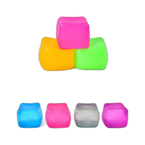 Jouet en gel d'eau simulé en forme de cube unisexe, jouet à presser en plastique pour apaiser les doigts et soulager la pression, pour garçons et filles - Product Image 5