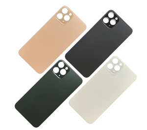 Remplacement de réparation pour <span class=keywords><strong>iPhone</strong></span> 11pro <span class=keywords><strong>11</strong></span> Promax grand trou verre arrière couvercle de batterie téléphone portable boîtier arrière verre fissuré - Product Image 4