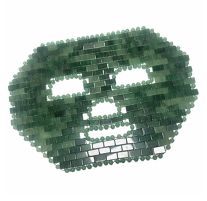 Mascarilla facial de aventurina verde natural para reducir la hinchazón y cuidado facial - Product Image 3