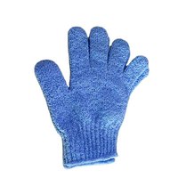 Gants exfoliants pour le corps en fibre de bambou carbonisée, couleur personnalisée, pour la douche et le gommage corporel