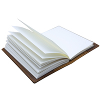 Couverture de carnet de chèques personnalisée avec logo, journal de voyage créatif rechargeable fait à la main, carnet en cuir véritable personnalisé A6 A5, en stock