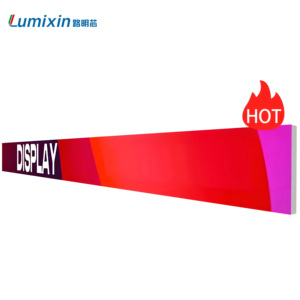 LED sáng tạo hiển thị CuộN văn bản màn hình trong nhà đầy đủ màu sắc thanh hình thép không gỉ trang trí màn hình điện tử - Product Image 2