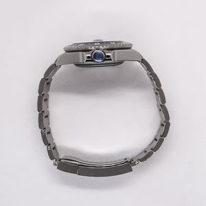 Correa de Reloj de Lujo de Alta Gama, Negra con Puntero Azul, 21 mm de Ancho, para Reloj Mecánico de Hombre con Esqueleto - Product Image 5