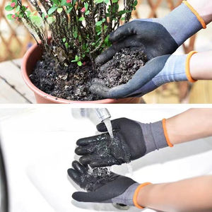 T9 <strong>Nitrile</strong>-Coated Grip Protective <strong>Gloves</strong> Breathable and Wear-Resistant Chinese Roses Design for Family Gardening and Work - Product Image 6