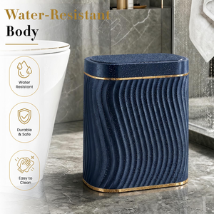10-Liter Smart Automatic Stainless Steel <b>Sensor</b> Trash Can Rectangular Garbage Dustbin Waste <b>Bin</b> with Lid for Kitchen or Office - Product Image 6