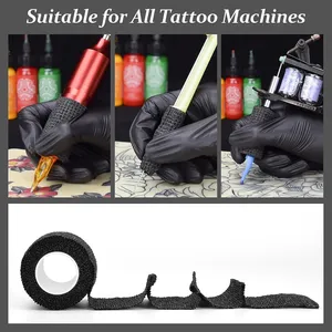 Cinta Adhesiva Elástica Transpirable para Tatuajes, Color Negro, Fuerte y Resistente, para Deportes - Product Image 5