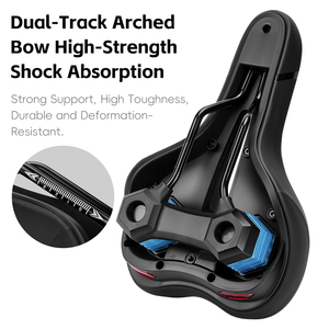 Phía Tây Đi Xe Đạp 2 Trong <span class=keywords><strong>1</strong></span> Yên Xe & Đèn Hậu Rỗng Thoáng Khí Hấp Thụ Sốc Xe Đạp Yên Xe Đạp Cao Đàn Hồi Mềm Mại Yên Xe Đạp - Product Image 5