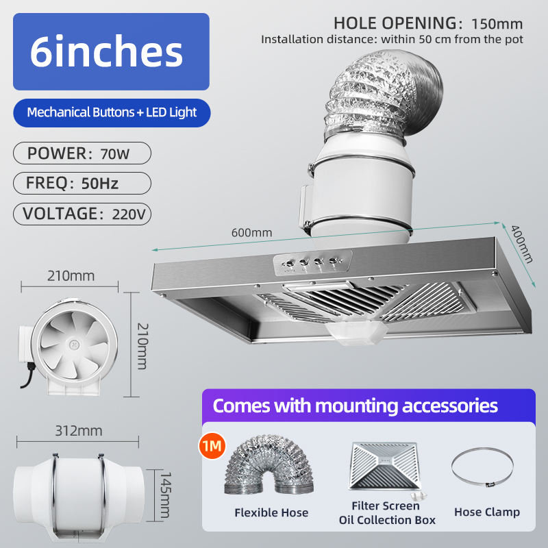 Iluminación clave Cubierta de cigarrillos de 6 pulgadas - tubo de 1 m