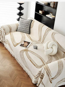 2025 nouveau Design Chenille velours canapé serviette géométrique fermeture éclair inclinable sectionnel <span class=keywords><strong>L</strong></span> forme coin siège anti-rayures animal de compagnie-sûr - Product Image 2