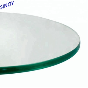 Grand miroir mural rond simple de 1 pouce avec bord biseauté - Product Image 5