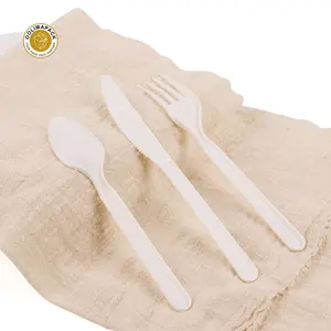 Wholesale Wedding Decoration Tableware PLA Flatware Food Cutlery Sets PLA Knife Fork And Spoon