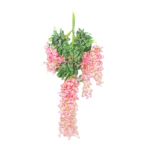 Fleurs artificielles de glycine suspendues, installations en fleurs de soie, lot de 12 pièces, décorations de plafond pour mariage, accessoires intérieurs et extérieurs - Product Image 5