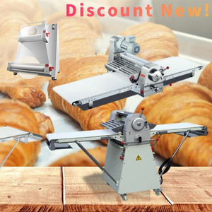 Machine à pâte électrique à bande épaisse pour pain français, croissants surgelés et pâtisseries, avec fonction de laminoir à pâte épaisse, pour pâtes de 600mm, 500mm, 400mm, et pour pâtes de type 'Slab Band Dumpling'. - Product Image 1